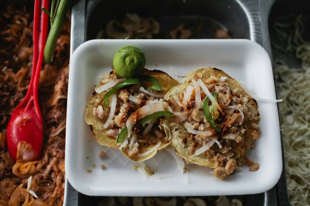 Tacos dans une Cantinas à Mexico au Mexique