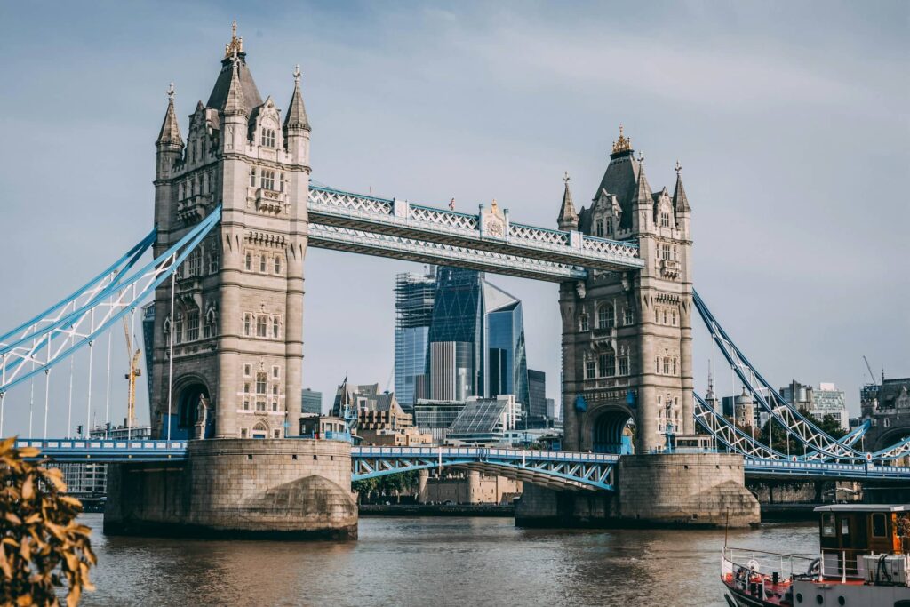 Vue sur la tower bridge londres Angleterre et la tamise