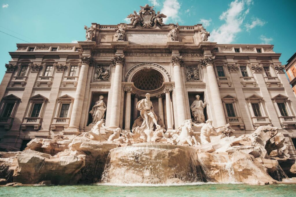 Fontaine de Trevi à Rome en Italie