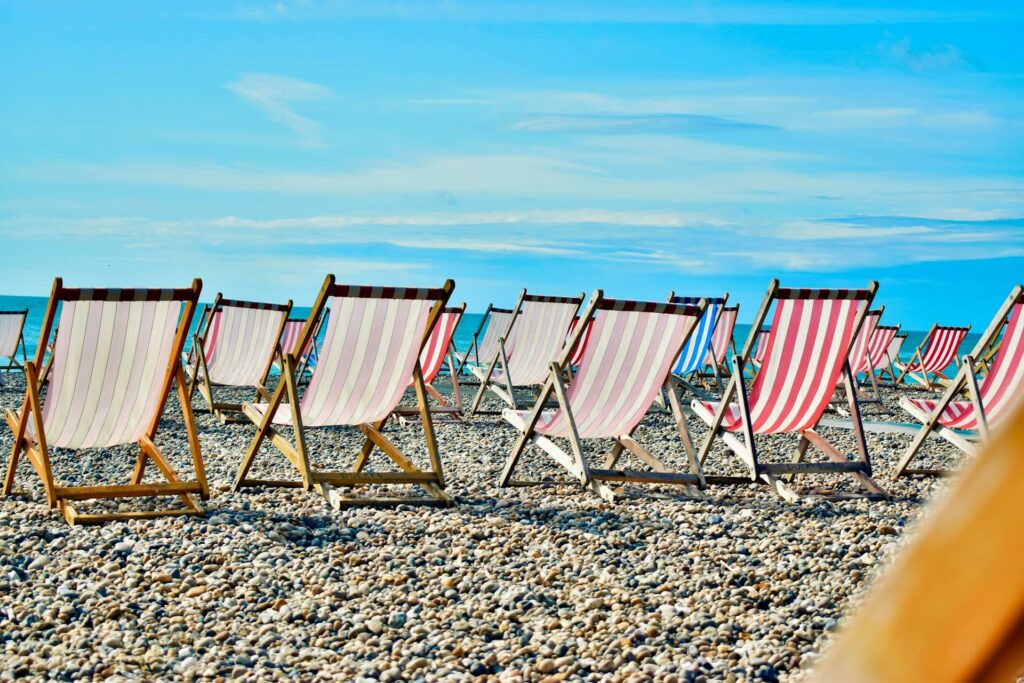 Plage en Angleterre en été