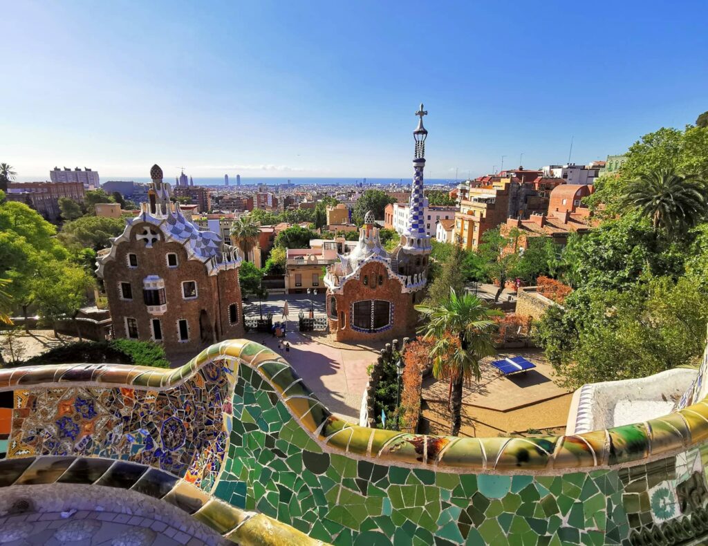 Parc Guell à Barcelone Espagne