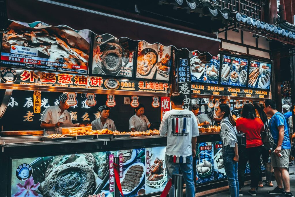 Street food à Pékin en Chine