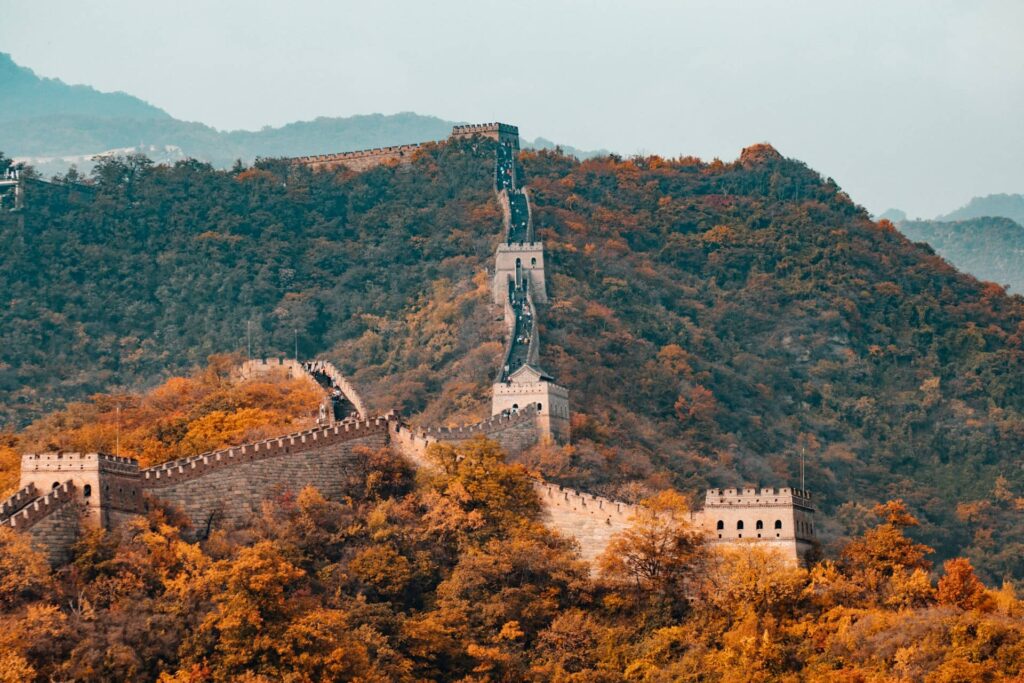 Muraille de Chine en Automne