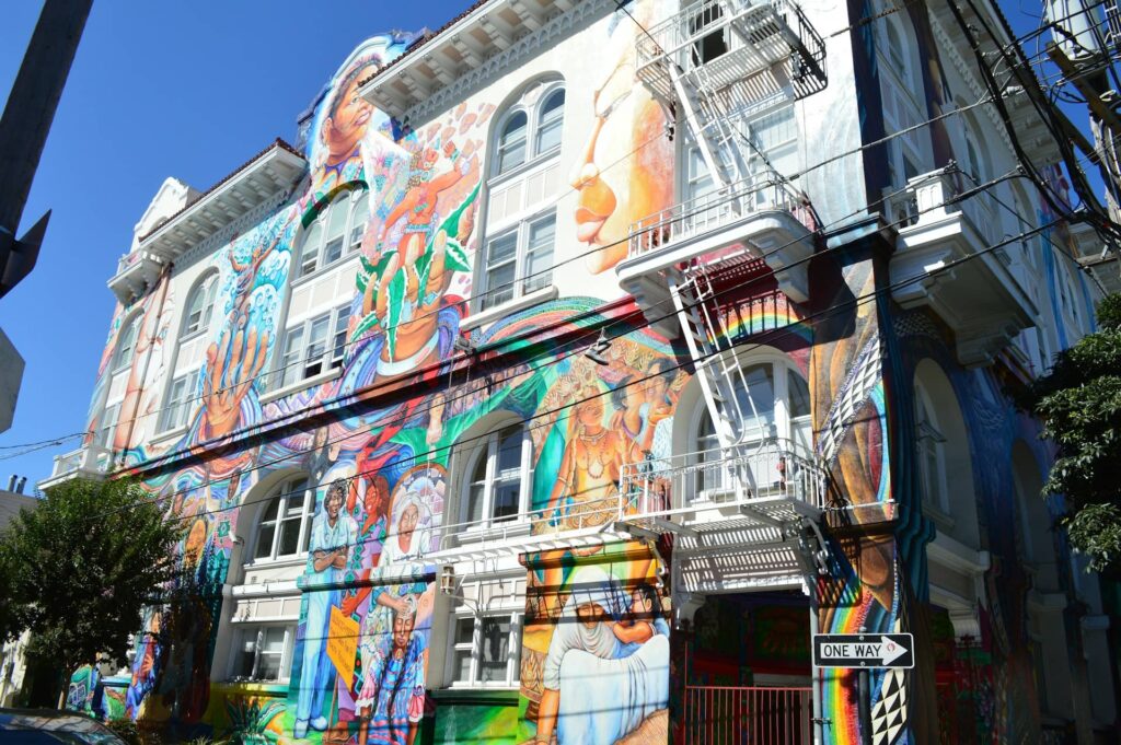 Fresque à Mission District à San Francisco