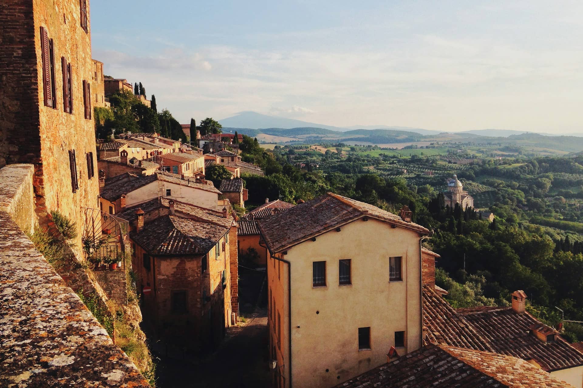 Vue sur la campagne italienne