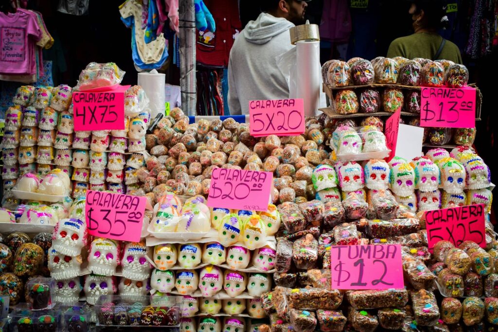 Marché de rue à Mexico au Mexique