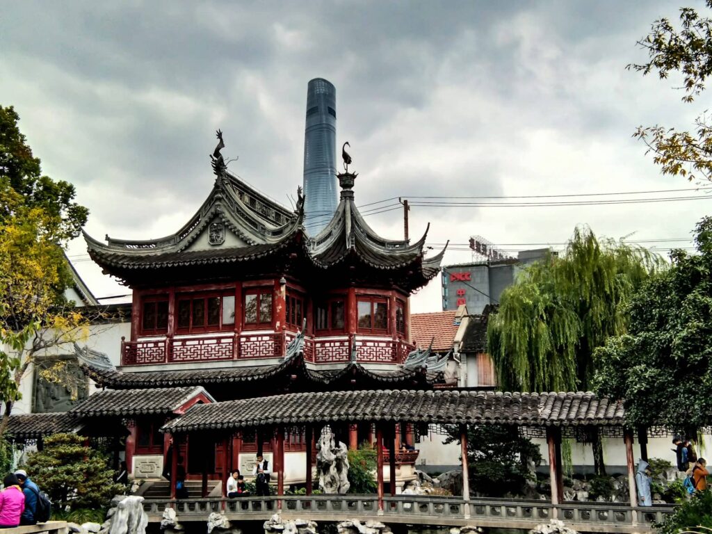 Pagode au Jardin Yu à Shanghai