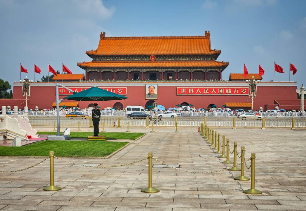 Place Tian'anmen à Pékin en Chine