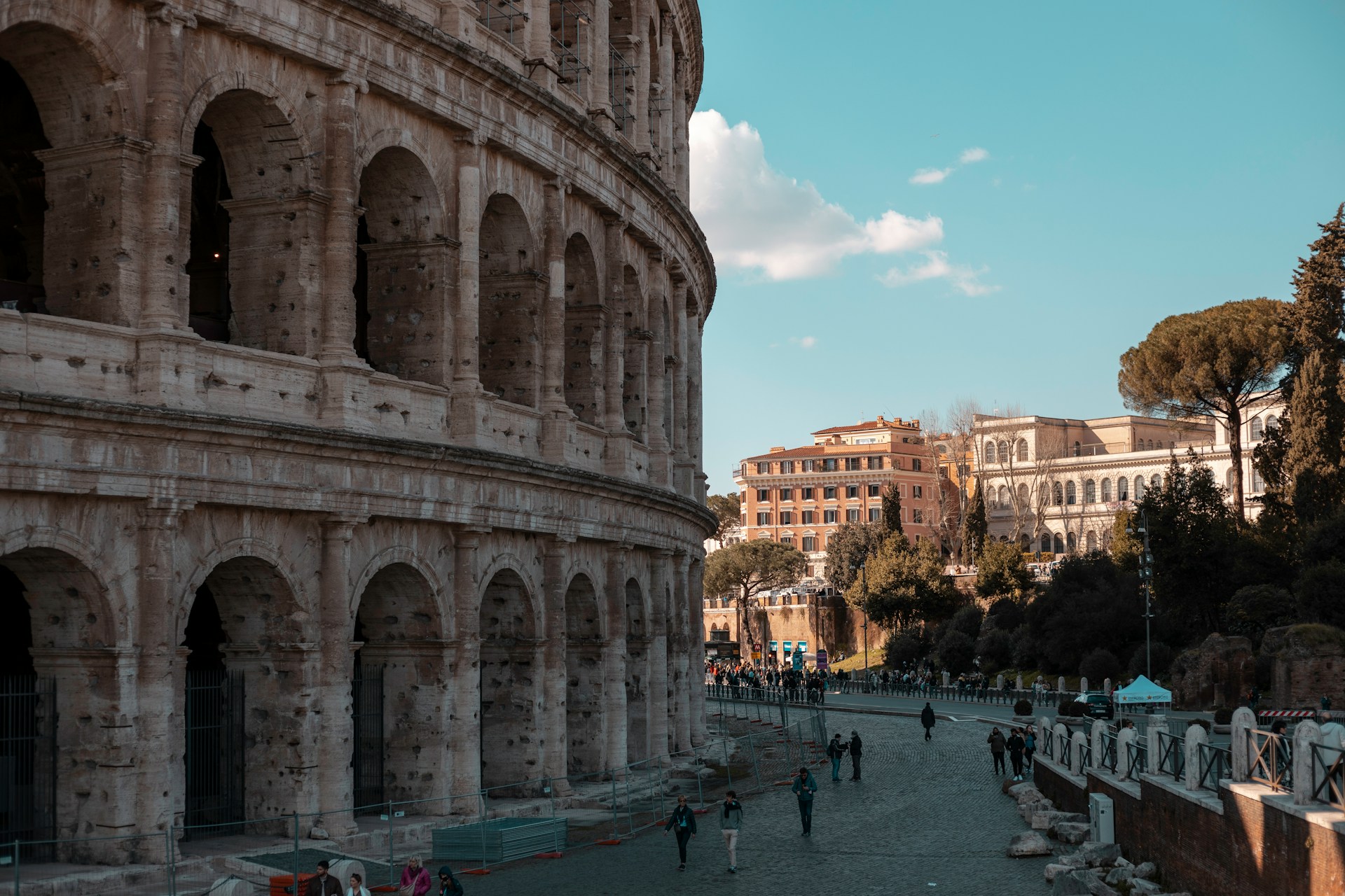 Vue sur le Colisée de Rome